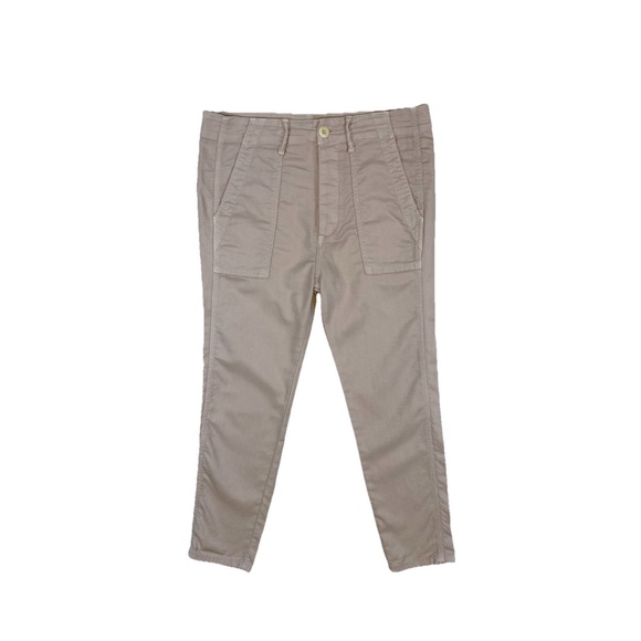 The Great Slouch Army Pants Size 25 Rosewater Pink High Rise Button Fly Ankle - Picture 15 of 16